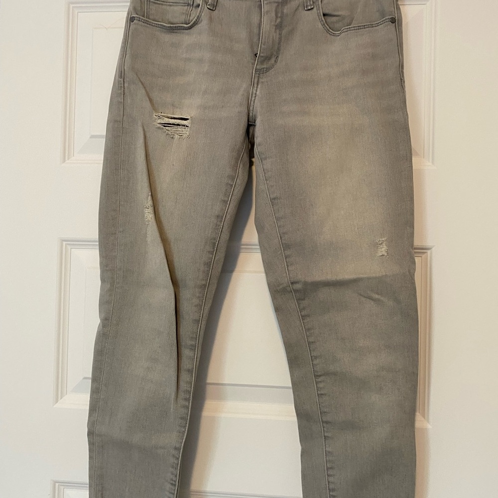 Banana Republic Gray Skinny Jeans with Stretch